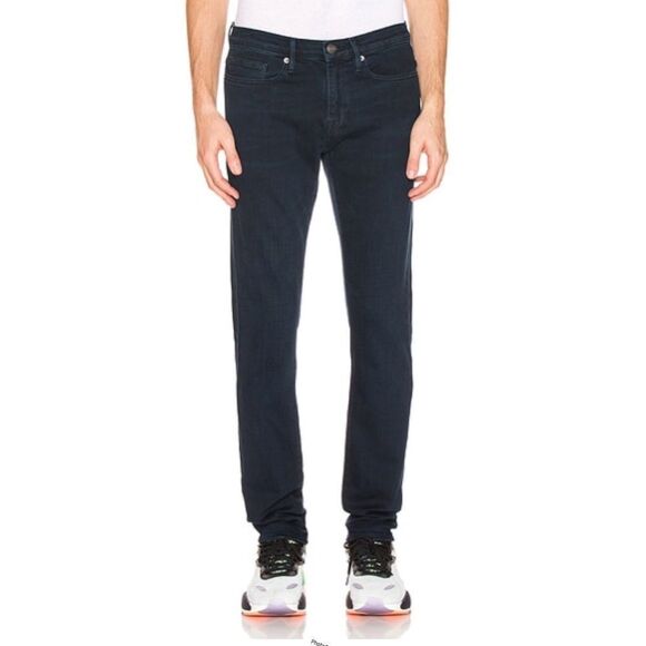 Acne Studios Ace Jean in Navy Cash Denim - Picture 2 of 9